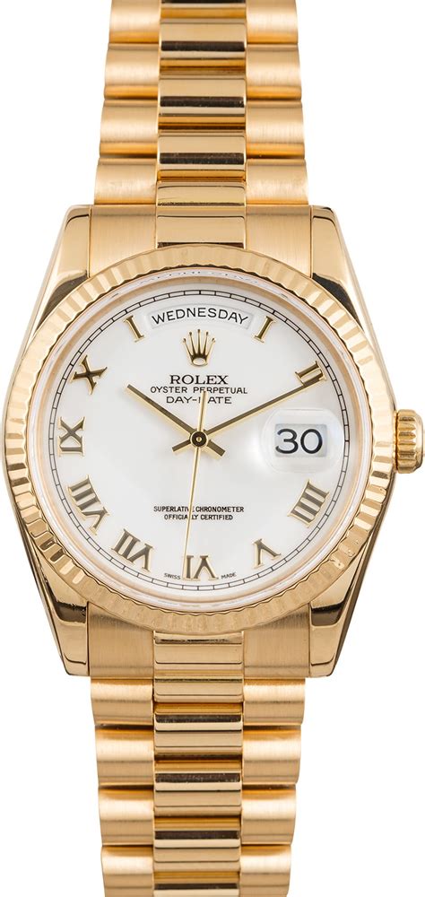 rolex 118238 for sale|rolex president watch price.